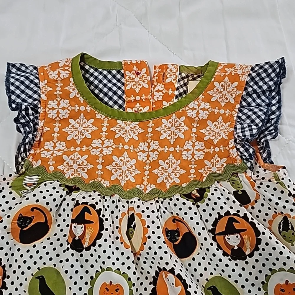 Halloween print matilda jane dress 12-18 18-24m